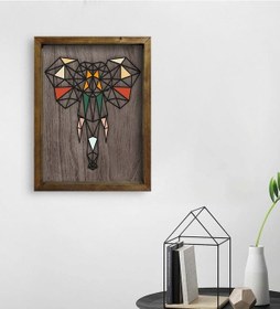 Resim Bk Home Fil Tasarımlı Doğal Masif Ahşap Çerçeveli Tablo 45X65Cm-1 (551089943) 