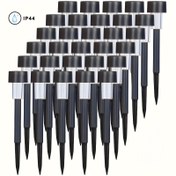 Resim 10 adet, Güneş Enerjili LED Işıklar, Güneş Enerjili Dış Mekan LED Çim Işıkları, Güneş Enerjili Peyzaj Dekoratif Işıklar, IP44 Dış Mekan Sıçrama Karşıtı, Avlular, Çimler, Yollar, Güverte, Giriş Yolları ve Bahçeler için Uygun, Tatil Partisi Süslemeleri, Bahçe Yürüyüş Işıkları. En İyi Tatil Hediye Seçimi. Beyaz Işık/Sıcak Işık/Renkli Işık 