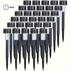 Resim 10 adet, Güneş Enerjili LED Işıklar, Güneş Enerjili Dış Mekan LED Çim Işıkları, Güneş Enerjili Peyzaj Dekoratif Işıklar, IP44 Dış Mekan Sıçrama Karşıtı, Avlular, Çimler, Yollar, Güverte, Giriş Yolları ve Bahçeler için Uygun, Tatil Partisi Süslemeleri, Bahçe Yürüyüş Işıkları. En İyi Tatil Hediye Seçimi. Beyaz Işık/Sıcak Işık/Renkli Işık 