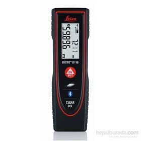 Resim Leıca D110 Lazer Metre 60 mt. Android ve Ios Telefonlara Uyumlu 