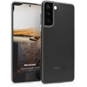 Resim Samsung Galaxy S21 Kılıf Transparent Soft Beyaz 