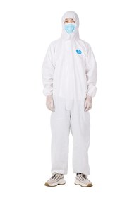 Resim Shineyee Tulum Tek Kullanımlık İzolasyon Giysisi Personel İçin İşgal Koruyucu Giysiler Toz Geçirmez Tulumlar Antistatik 