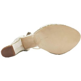 Resim Smilee 4499 Platform Topuklu Kadın Abiye Ayakkabı Krem 