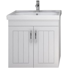 Resim Turkuaz Frame Etajerli Lavabo 60X45 Cm Ve Lotus 60 Banyo Dolabı Beyaz 