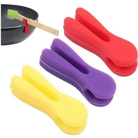 Resim Silikon Tava Kaşık Tutacağı 3'lü Paket 