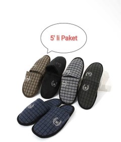 Resim Moda Devrin 5'li Paket M Kışlık Terlik Ev Terliği Çeyiz Bohça Seti Misafir Terliği 