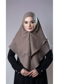 Resim Hürrem Bone Vizon Pratik Hazır Geçmeli Tesettür Eşarp Pamuk Caz Kumaş Çift Katlı Düz Hijab 2303 10 