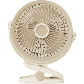 Resim 3 Kademe Usb Şarjlı Mandallı 360 Taşınabilir Fan Vantilatör Soğutucu Ys2545 Kahverengi 