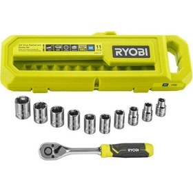 Resim Ryobı Rhrs11pc 3/8 Cırcırlı Lokma Seti 11 Parça 