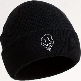 Resim 1 adet Cool Nakışlı Eriyen Gülümseyen Yüz Erkek Örme Şapka 