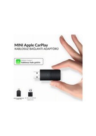 Resim Dark Mini Pro Araç Kiti Kablosuz Carplay Adaptörü 