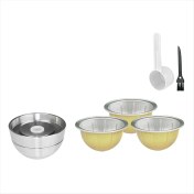 Resim Whimsy1 Nespresso Vertuo Paslanmaz Çek Kahve Kapsülleri ile Uyumlu Kendin Yap Geri Dönüştürülebir Kahve Kapsülü Kabuğu (Yurt Dışından) 