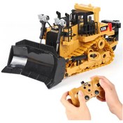 Resim 2.4ghz Rc Buldozer 1/24 İşık Ve Ses İle İnşaat Diecast Mühendislik Araba Plastic Plastic 