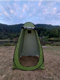 Resim Portatif Ergonomik Kamp İçin Soyunma Kabini Yeşil 