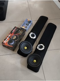 Resim patili tasarım Universal Ceplik + 16 cm Midrange Hoparlör + Domtiz 