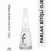Resim Flormar Nail Enamel Yoğun Pigmentli Oje 400 Bright White 