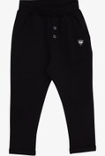 Resim Breeze Erkek Bebek Eşofman Altı Armalı Basic 9 Ay-3 Yaş, Siyah 