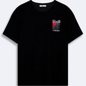 Resim LTB YELODO Erkek Sıfır Yaka Kısa Kol Regular Siyah T-Shirt 1225841986089 