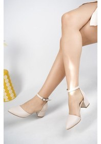 Resim Muggo W708 Garantili Kadın Klasik Günlük Tarz Şık Ve Rahat Topuklu Ayakkabı 001 