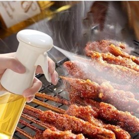 Resim Ams Net Çok Amaçlı Cam Şişe Püskürtmeli Dağıtıcı Yağdanlık Limonluk Sirke Sosluk Spreyi Beyaz Şeffaf 