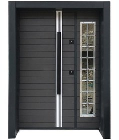 Resim 0172 Antrasit Bina Giriş Kapısı, Apartman Kapısı,villa Kapısı 