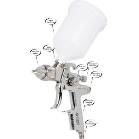 Resim Ges Pro AB17G Üstten Depolu Profesyonel Hvlp Boya Tabancası 