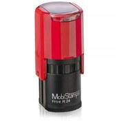 Resim Mobi Stamps Yuvarlak Kaşe Printer Otomatik 24 MM Kırmızı-Mavi-Siyah R 24 