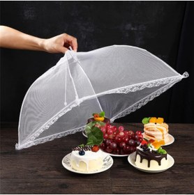 Resim omilife Gıda Koruyucu Şemsiye Yiyecek Sinek Koruyucu Tül Cibinlik 65 cm * 65 cm 