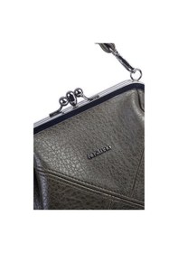 Resim Nas Bag Mini Vintage Burslu Klipsli Kadın Omuz Ve Çapraz Çanta Haki Victoria 20x17 Cm Çok Renkli 