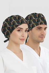 Resim ÇİZGİ MEDİKAL Korsan Desenli Bone (Cotton Likra Kumaş) 