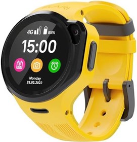 Resim Elari 4G Çocuklar Akıllı İzle Telefon GPS İzleyici Erkekler ve Kızlar için Su Geçirmez, 2-Way Ses ve Görüntülü Aramalar, SOS Düğmesi, Kaldırma Sensörü, Kamera, MP3 Çalar - Kidphone 4gr (Sarı) 