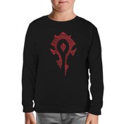 Resim World Of Warcraft - Silver Moon Siyah Çocuk Sweatshirt 