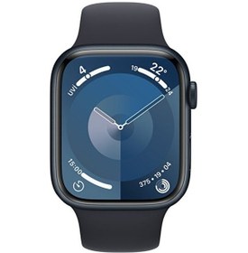 Resim Apple Watch Series 9 GPS 45 MM Alüminyum Kasa Spor Kordon S/M Akıllı Saat (Apple Türkiye Garantili) 