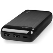 Resim Ttec 2BB184S Powerslim LCD 20.000 mAh Taşınabilir Powerbank Siyah 