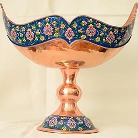 Resim Bakır El Yapımı Ayaklı Gondol 