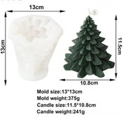 Resim Hangfox Büyük Boy Kozalaklı Noel Ağacı Silikon Kalıbı - Doğal Kokulu Mum, Gips Dekorasyonu İçin Dıy Ev Aksesuarı 