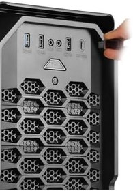 Resim Green Striker Midtower Gaming Bilgisayar Kasası (3×120MM Fan, 6 Fan Desteği, Siyah) – 800W 80+ Bronze Psu Dahil 