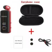 Resim Fineblue F580 Metal Klip Kablosuz Kulaklık Lotus Bluetooth 5.3 Hd Mic Gürültü Red With Bag 