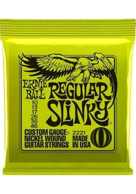 Resim Ernie Ball 2221 Regular Slinky Nickel Elektro Gitar Teli (10-46) 