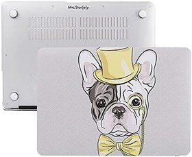 Resim McStorey Macbook Air M1 Kılıf 13 inç Uyumlu Sert Kapak Koruyucu Lazer Baskı Hayvan Dostları TouchID M1 Air A2337 A2179 A1932 Sarı 