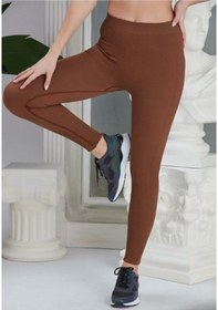 Resim Noa & Noa Noa Noa Toparlayıcı Dikişsiz Fitilli Taytkızıl Kahves/M Kahverengi 