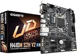 Resim Gigabyte H410M S2H V2 Micro ATX ana kart, Intel LGA 1200 CPUs için 