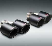 Resim Akrapoviç egzoz ucu karbon çift çıkış 2adet 90mm Akrapovic