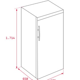 Resim Teka Rsf 43250 Ss Inox 7 Çekmeceli Solo Dondurucu 