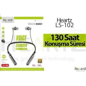 Resim Heartz Ls 102 Taç Bluetooth Kulaklığı, 5.3 Versiyon Yüksek Şarj ile 130 Saat Bekleme Süreli, 10 Metre Çekiş Menzilli, Dışarıdan Gelen Sesleri Filtreleyen Kulak Içi Tasarım (Lila) 