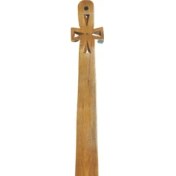 Resim Rozass Home Istavroz Model - Ahşap El Oyması Ayakkabı Çekeceği // 70-75 cm 