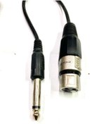 Resim Xlr Dişi - 6.3Mm Mono Erkek Çevirici Kablo 