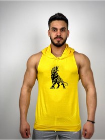 Resim Black İstanbul Tiger Baskılı Kapşonlu Sporcu Atleti 