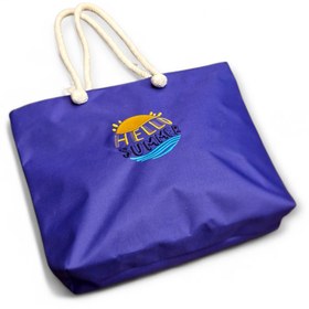 Resim shop Plaj Omuz El Kol Çantası Rahat Geniş Çok Amaçlı Renkli Kadın Çantası 