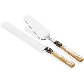 Resim Rivadossi Elena Krem Pasta Servis Seti 